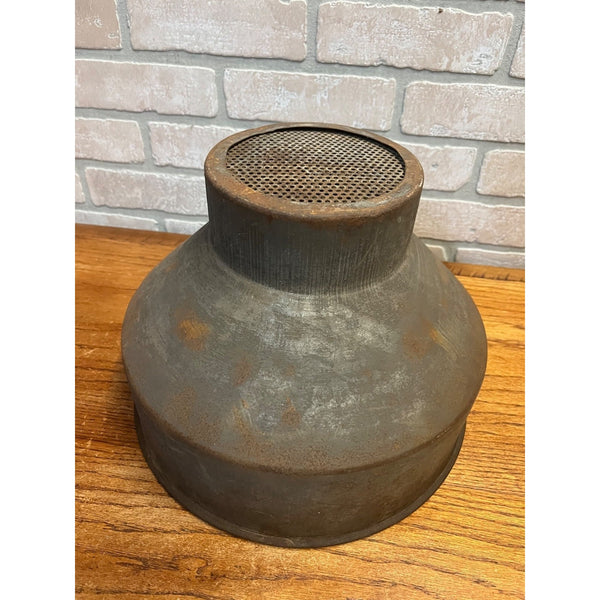 Antique Vintage Milk Farm Cream Strainer Steel 12.5" Farmhouse Primitive Decor