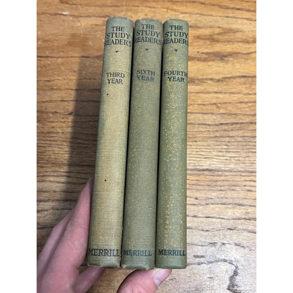 Vintage 1920s Children's "The Study Readers" Merrill Primer Books Homeschool (3)