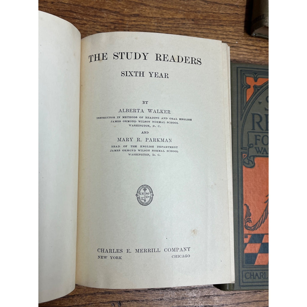 Vintage 1920s Children's "The Study Readers" Merrill Primer Books Homeschool (3)