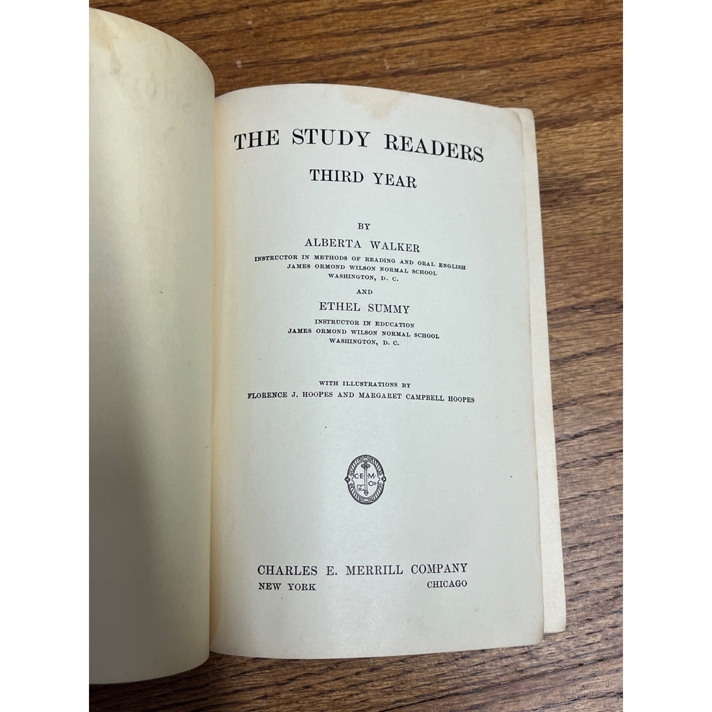 Vintage 1920s Children's "The Study Readers" Merrill Primer Books Homeschool (3)