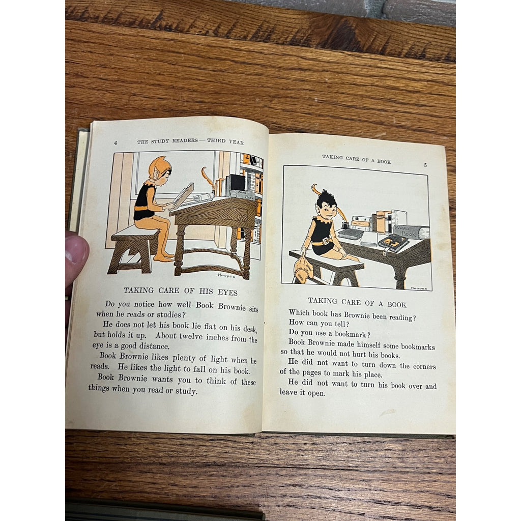 Vintage 1920s Children's "The Study Readers" Merrill Primer Books Homeschool (3)