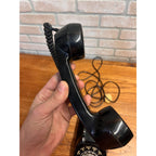 Vintage Electric Black Plastic Tabletop Rotary Telephone Monophone Northlake, Illinois USA