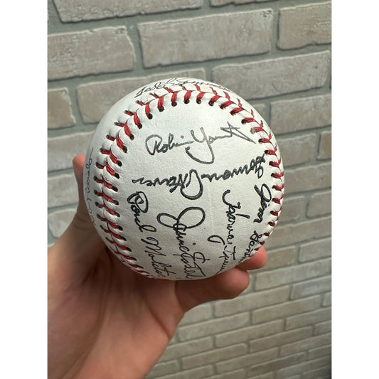 1982 Milwaukee Brewers World Series Team STAMPED SIGNATURE Baseball