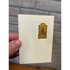 c1930s Prescott Arizona Christmas Card Thumb Butte Hand Colored Photo Yavapai