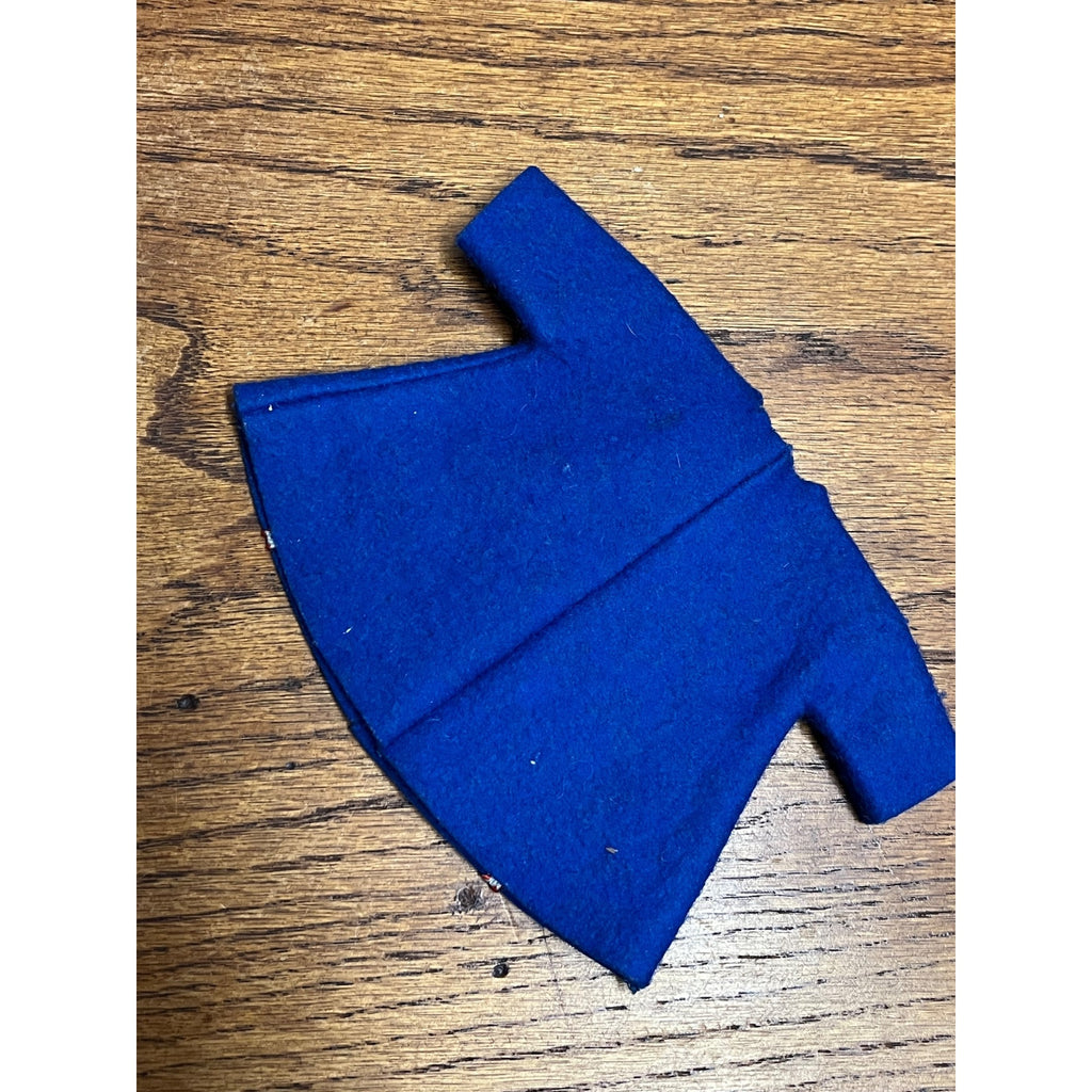 Vintage 1960s Ideal Tammy Doll Family Pepper's Frost Frolics Blue Felt Winter Coat