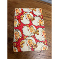 Vintage 1950s Christmas Wrapping Paper Single Sheet Gift Wrap - Santa Claus Red