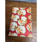 Vintage 1950s Christmas Wrapping Paper Single Sheet Gift Wrap - Santa Claus Red