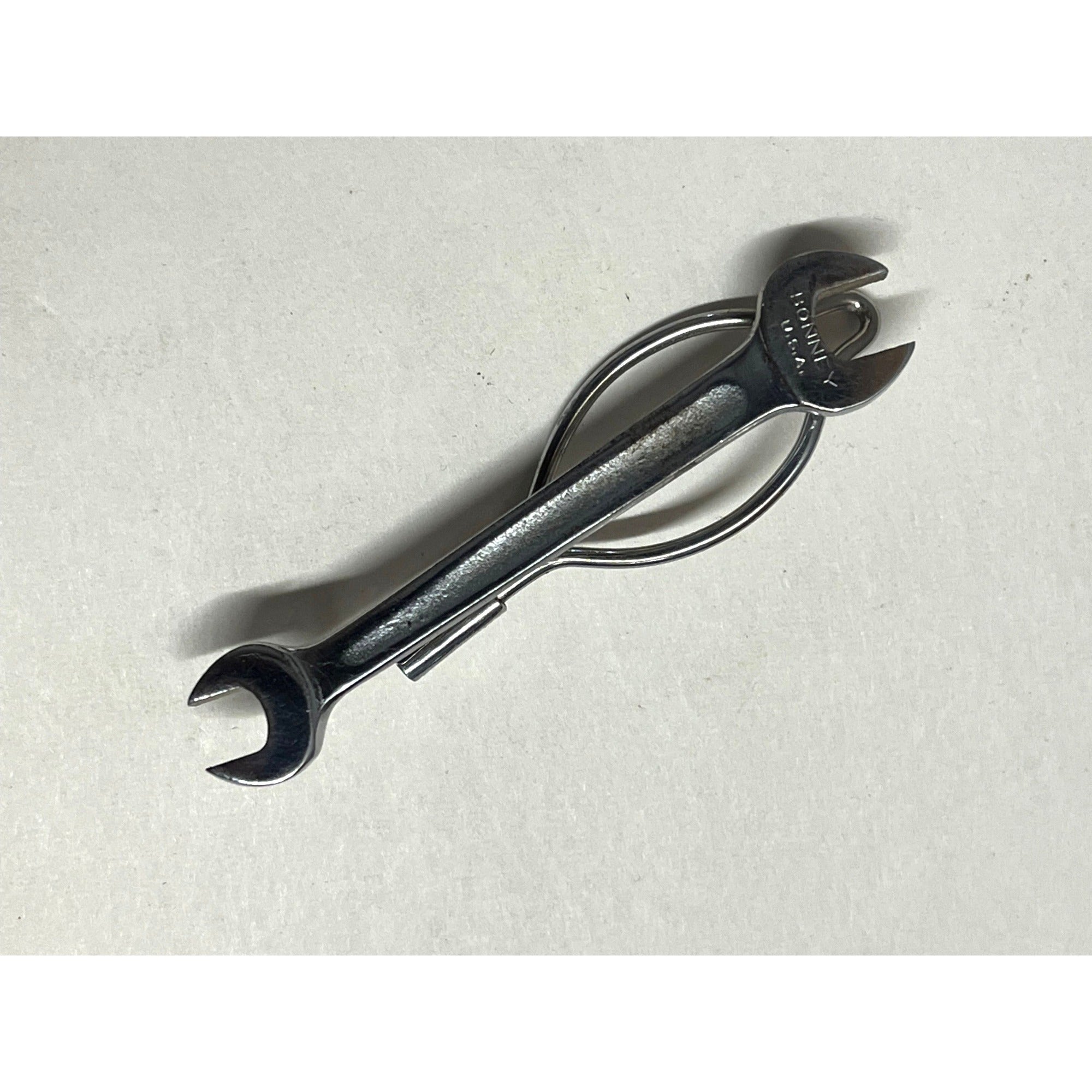 Vintage BONNEY TOOLS Advertising Promo Money Clip or Tie Clip Wrench