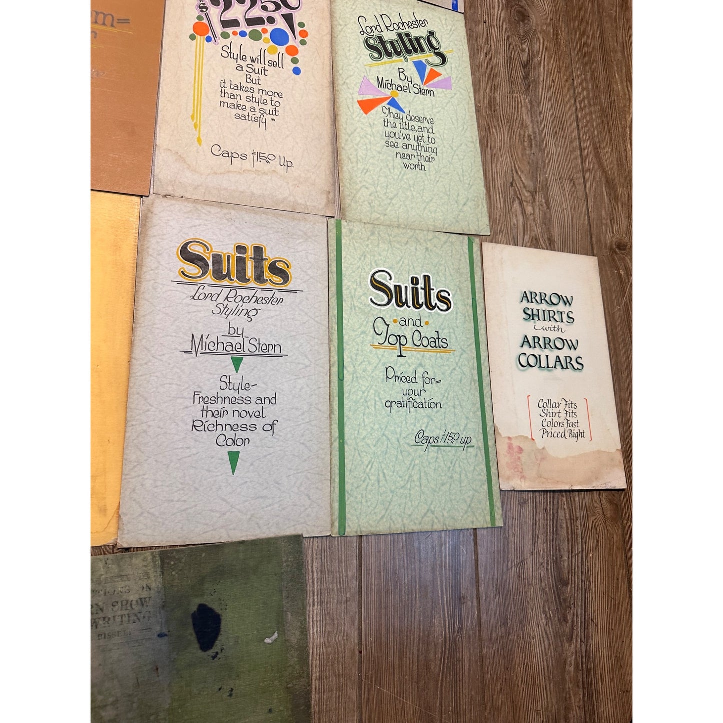 Vintage 1900s Lot (13) Clothing Department Store Handmade Signs