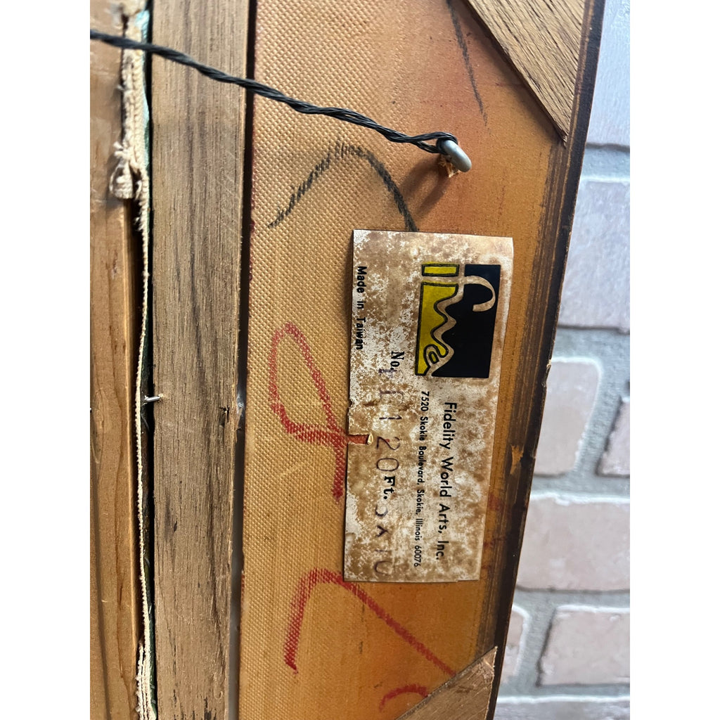 Original William Bradley Signed Oil on Canvas Art Landscape Framed 1880-1945