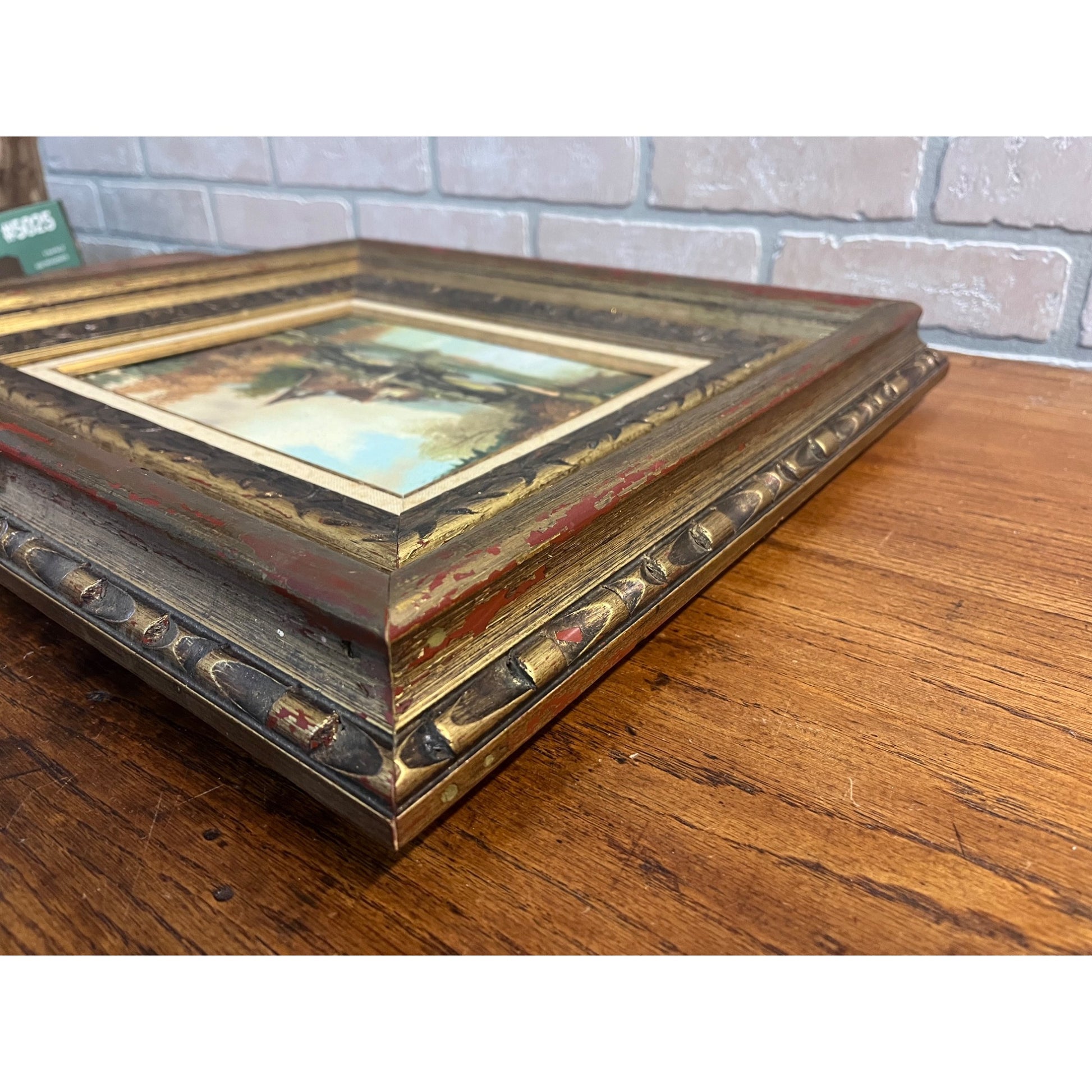 Original William Bradley Signed Oil on Canvas Art Landscape Framed 1880-1945