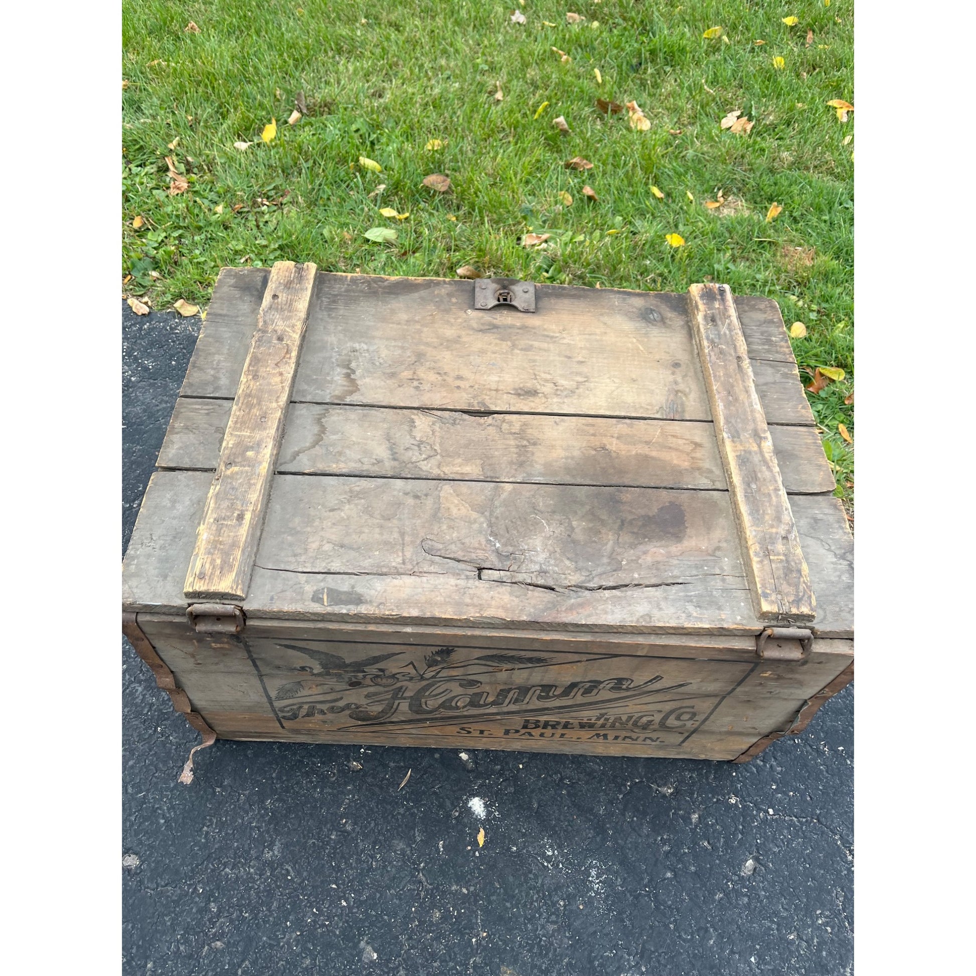 Vintage Theo Hamm Brewing Co. St Paul Wooden Crate Bottle Case Hamm's Beer LARGE