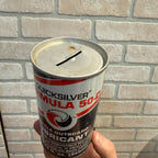 Vintage Kiekhaefer Mercury Outboard Quicksilver Motor Oil Can Coin Bank Metal