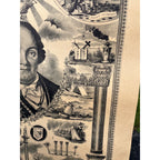 Original Antique 1894 Odd Fellowship Masonic Lithograph Litho Print Odd Fellows