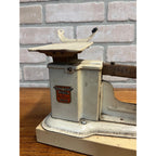 Vintage Triner Beam Scale Apothecary Pharmacy Drug Store White