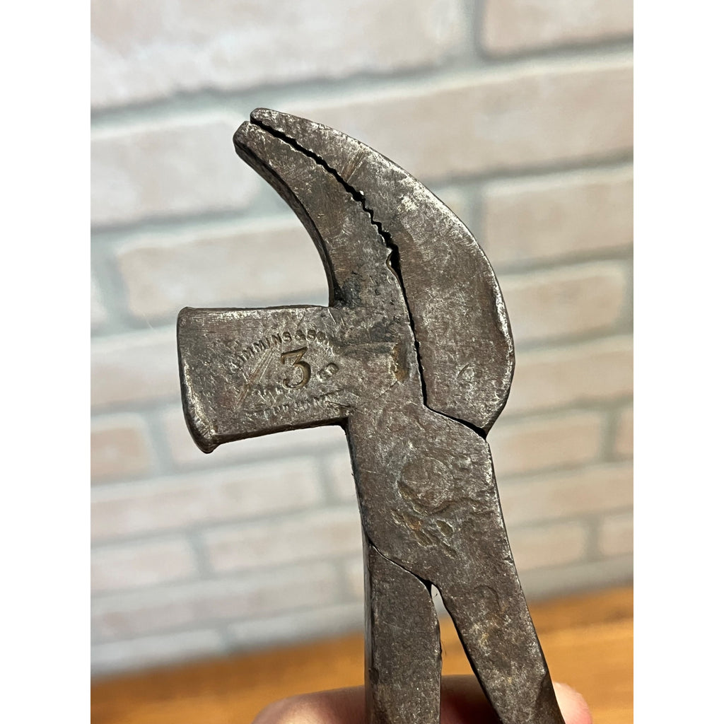 Vintage #3 Timmons & Sons Cobbler Lasting Pliers Hammer Foot Multitool 8.25"