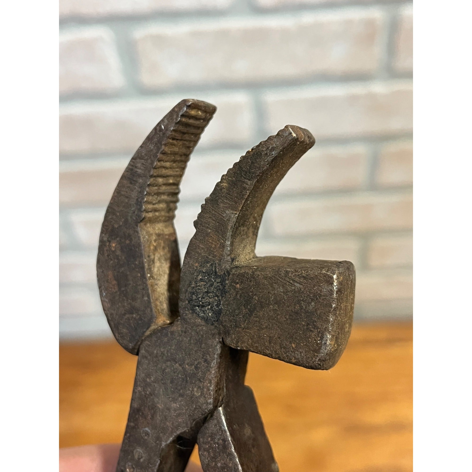 Vintage #3 Timmons & Sons Cobbler Lasting Pliers Hammer Foot Multitool 8.25"