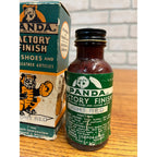 Vintage Panda Shoe Leather Polish Bottle + Box Milwaukee Wis Advertising 1948