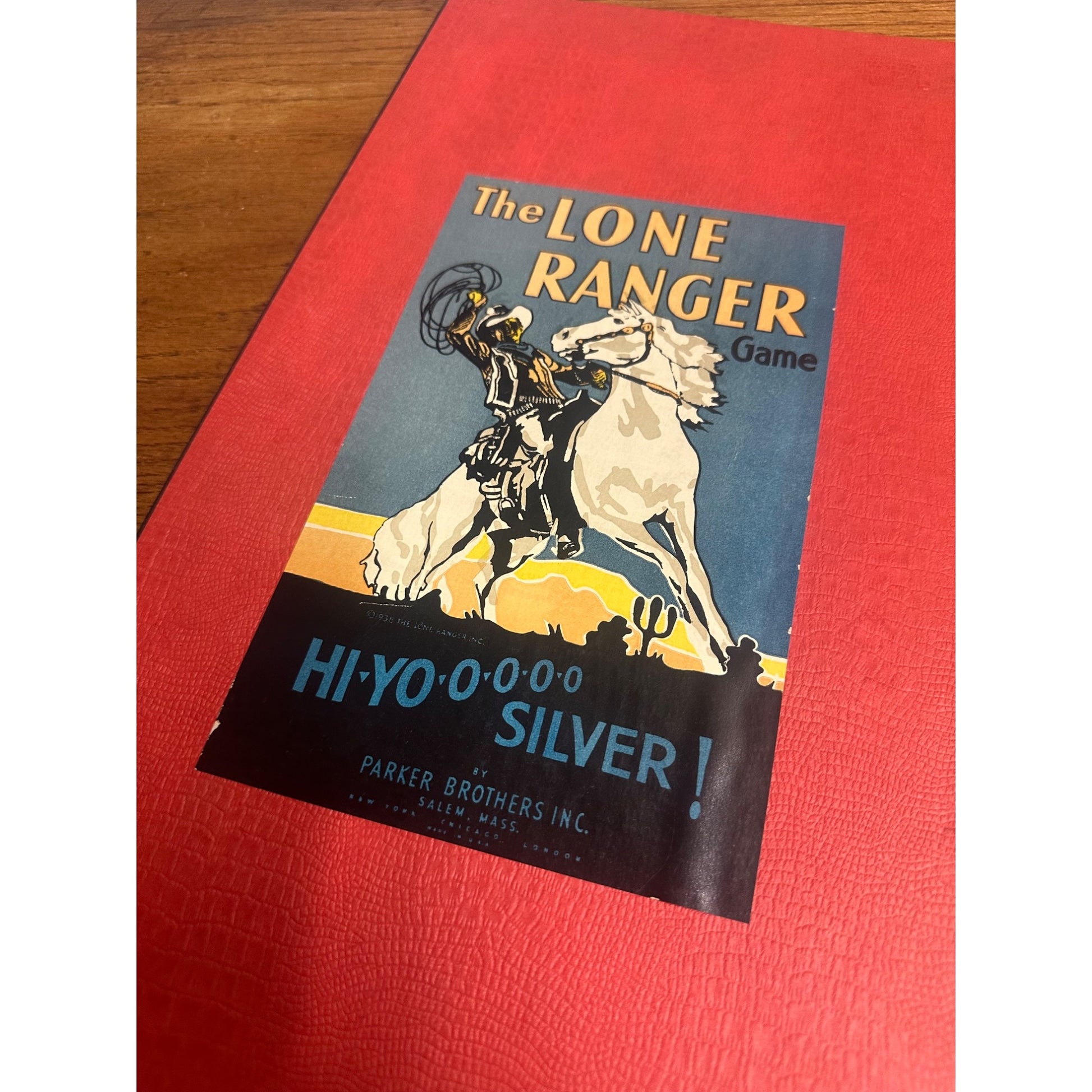 Vintage 1938 The Lone Ranger Board Game Board Only Replacement Part