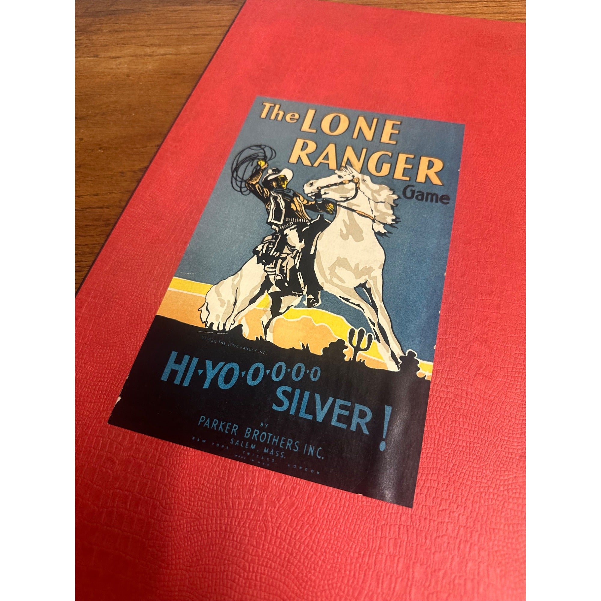 Vintage 1938 The Lone Ranger Board Game Board Only Replacement Part