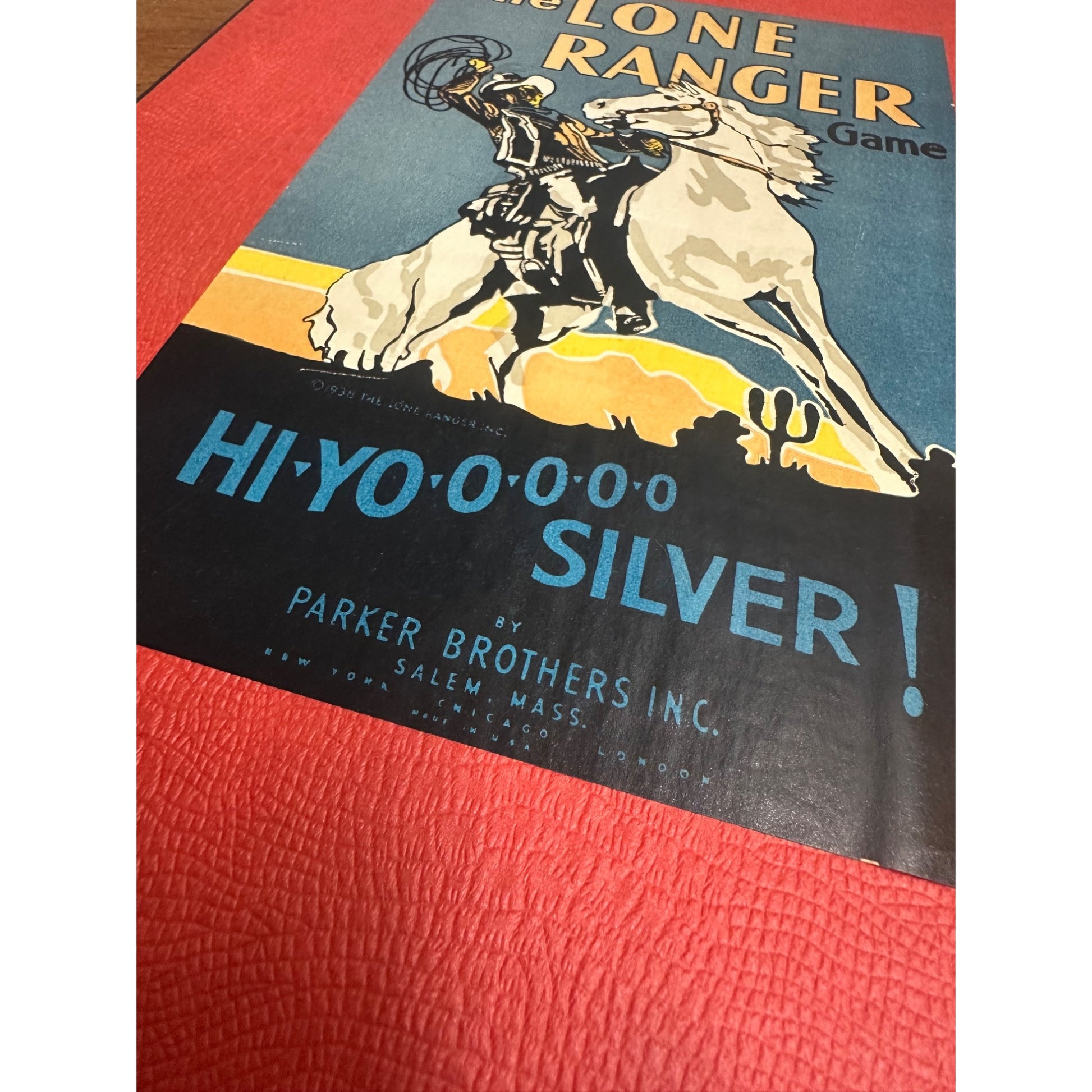 Vintage 1938 The Lone Ranger Board Game Board Only Replacement Part