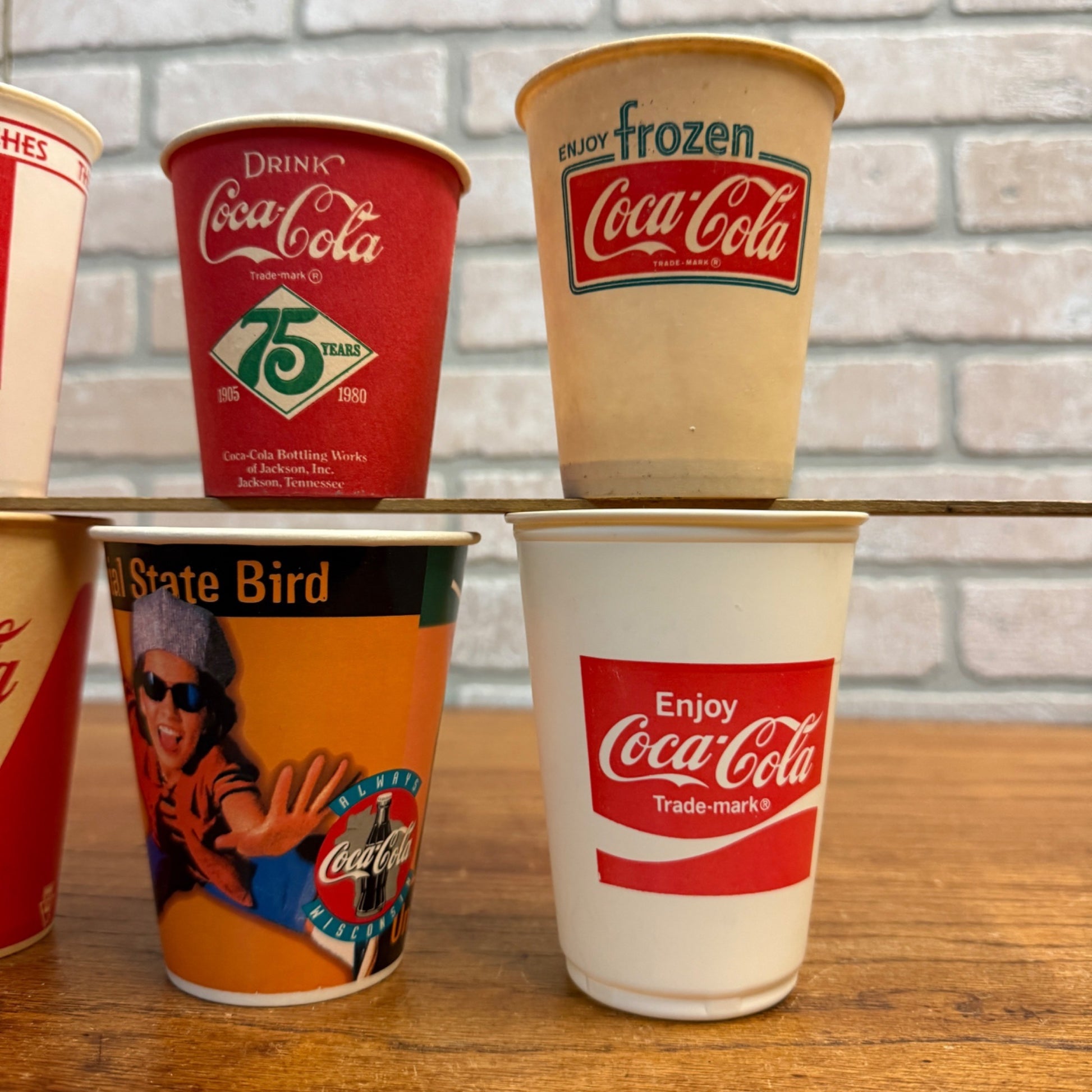 Vintage Mix Lot of Paper Wax Plastic Coca Cola Soda Advertising Promo Cups