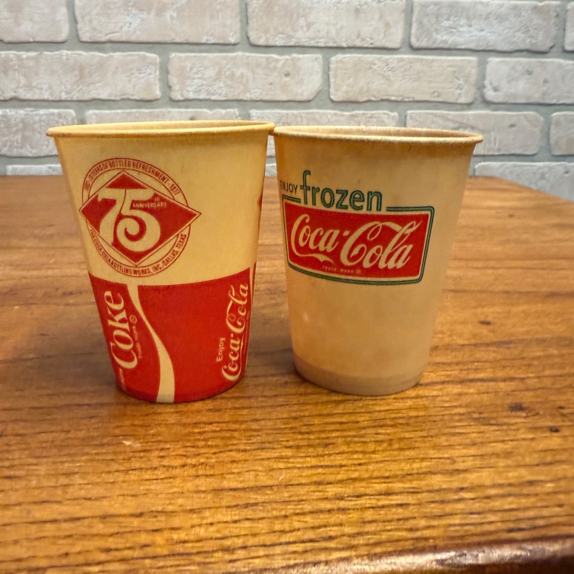 Vintage Mix Lot of Paper Wax Plastic Coca Cola Soda Advertising Promo Cups