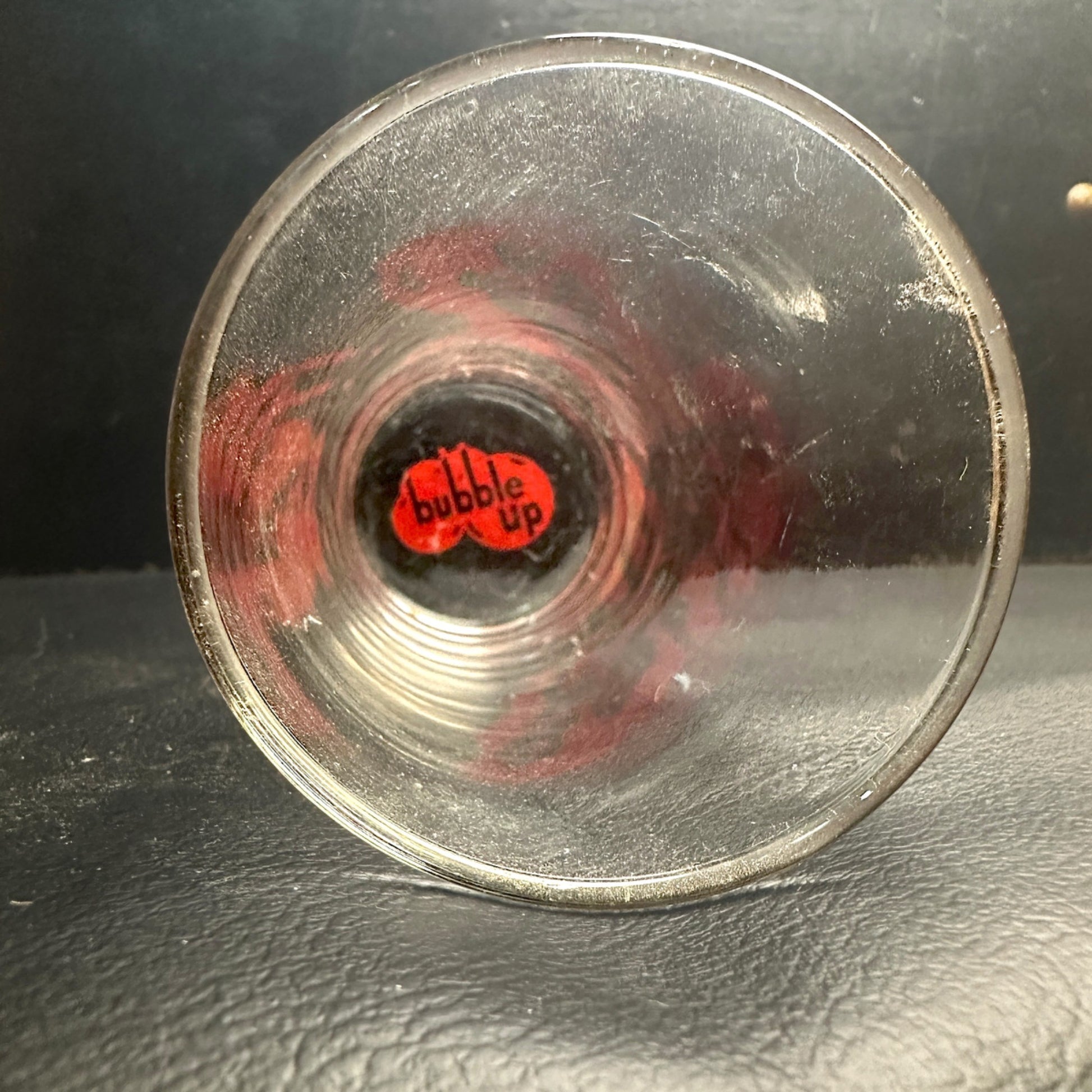 Vintage Bubble Up Bottom Marked Red ACL  Fountain Glass Advertisin
