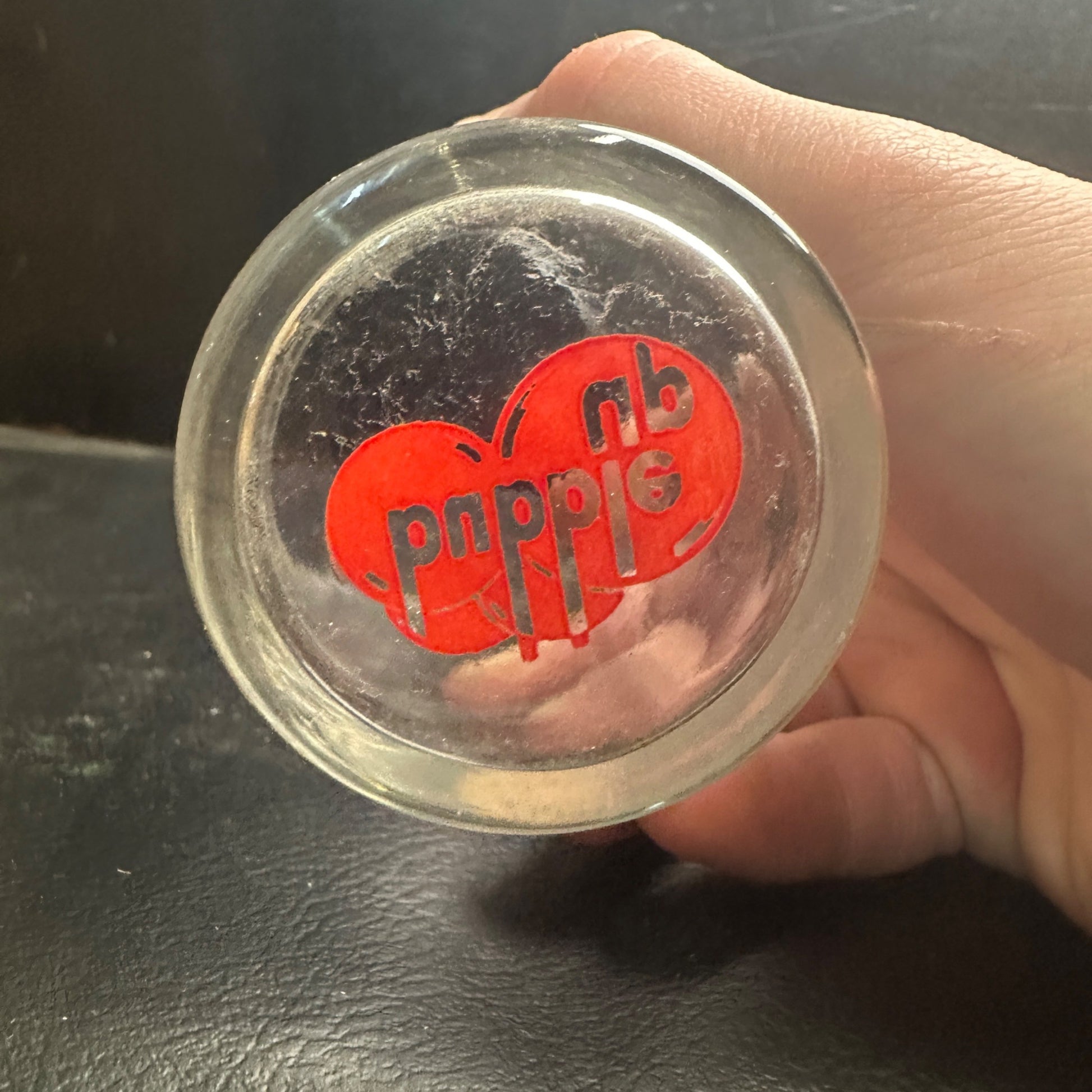 Vintage Bubble Up Bottom Marked Red ACL  Fountain Glass Advertisin