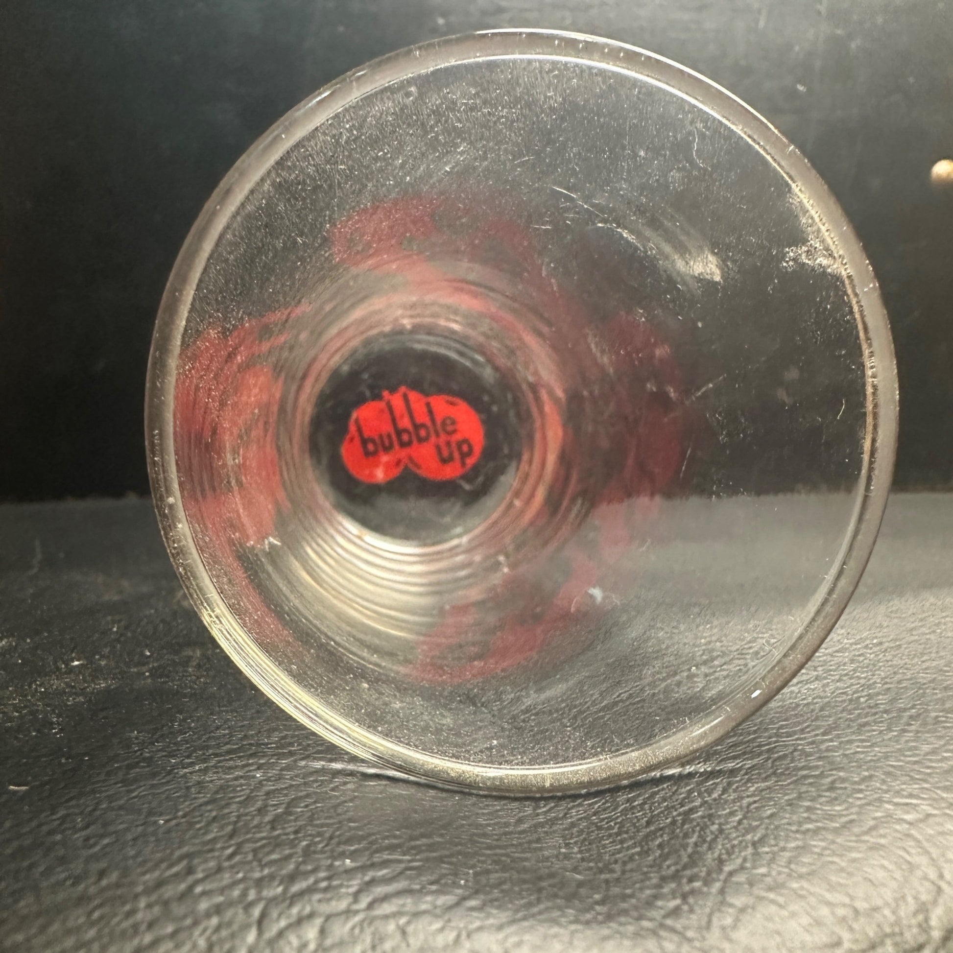 Vintage Bubble Up Bottom Marked Red ACL  Fountain Glass Advertisin