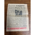 Vintage 1952 Stars & Stripes Newspaper Publication of US Armed Forces July 4th
