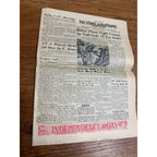 Vintage 1952 Stars & Stripes Newspaper Publication of US Armed Forces July 4th