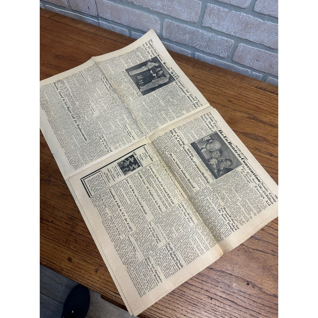 Vintage 1952 Stars & Stripes Newspaper Publication of US Armed Forces July 4th