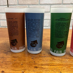 Vintage Seattle World's Fair Drinking Glass Lot of Six (6) 1962 Frosted Tall Tumblers Space Needle
