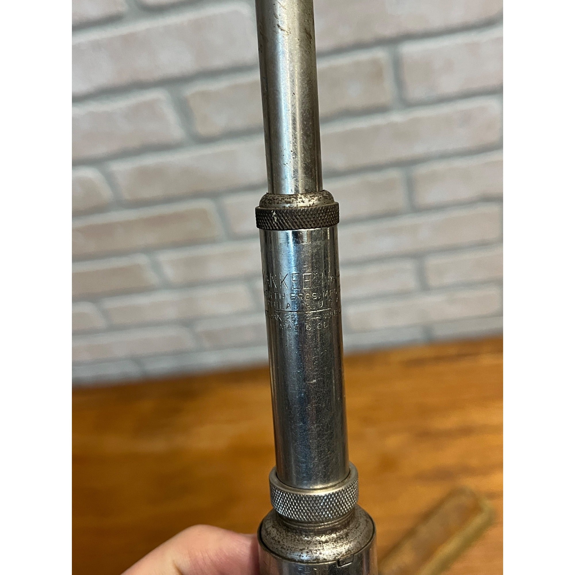 Antique North Bros Yankee No. 44 Adjustable Automatic Push Drill Orig Box & Bits