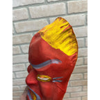 Vintage 1940s Halloween Child's Devil Satan Red Costume Mask - Cheesecloth Gauze