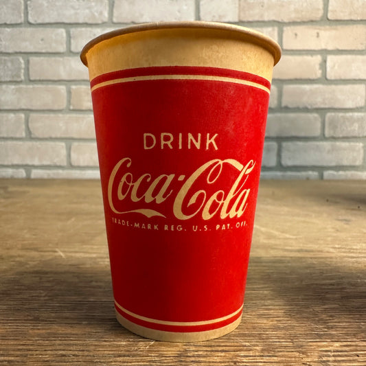 Vintage 7oz Drink Coca Cola Have A Coke Red Paper Wax Cup Soda Promo