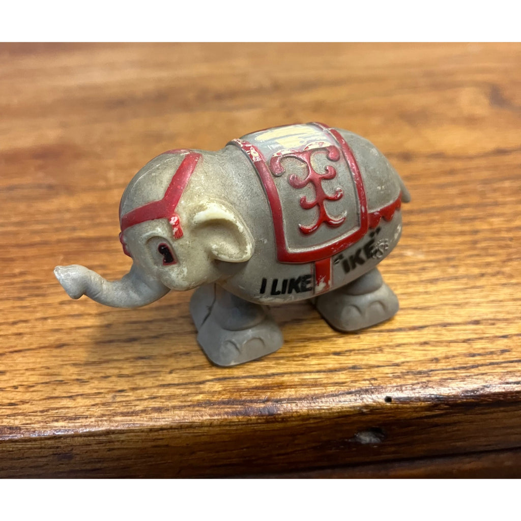 Vintage Dwight Eisenhower 1952 Campaign "I Like Ike" Elephant Ramp Walker