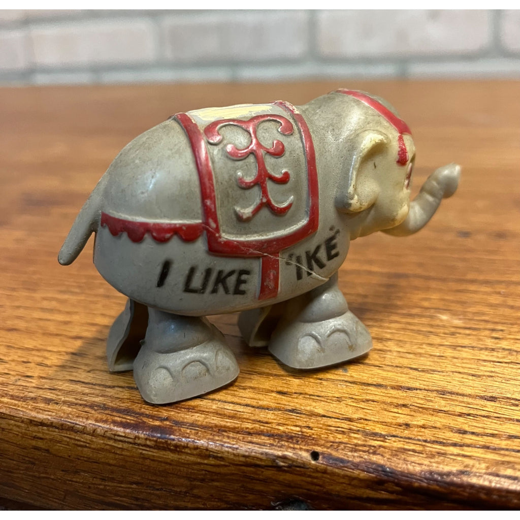 Vintage Dwight Eisenhower 1952 Campaign "I Like Ike" Elephant Ramp Walker