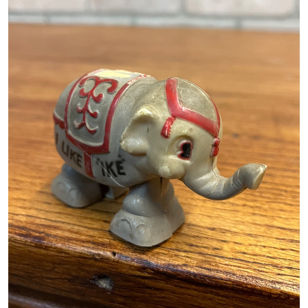Vintage Dwight Eisenhower 1952 Campaign "I Like Ike" Elephant Ramp Walker