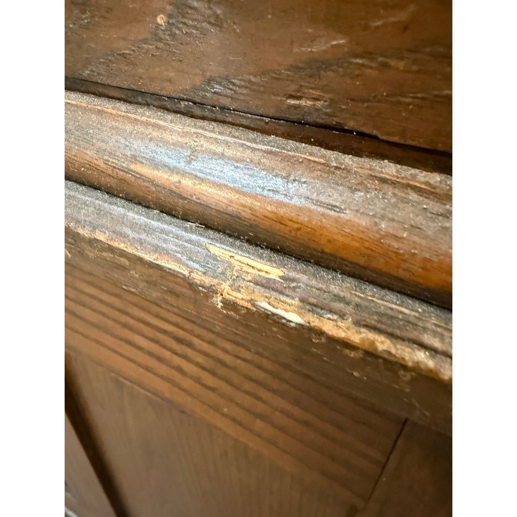 Antique 1900s Oak Double Stack Keystone View Co Library Cabinet Stereoview