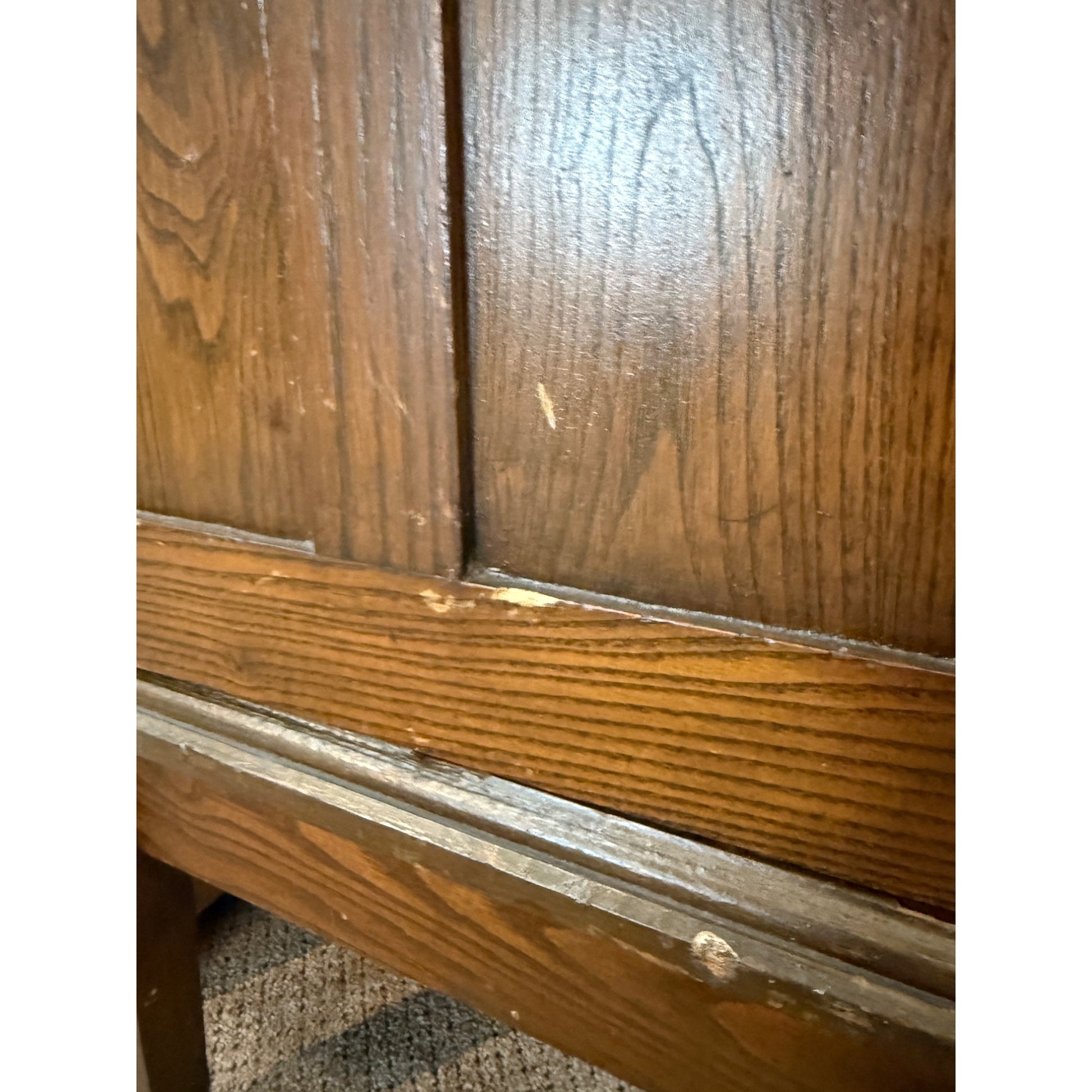 Antique 1900s Oak Double Stack Keystone View Co Library Cabinet Stereoview