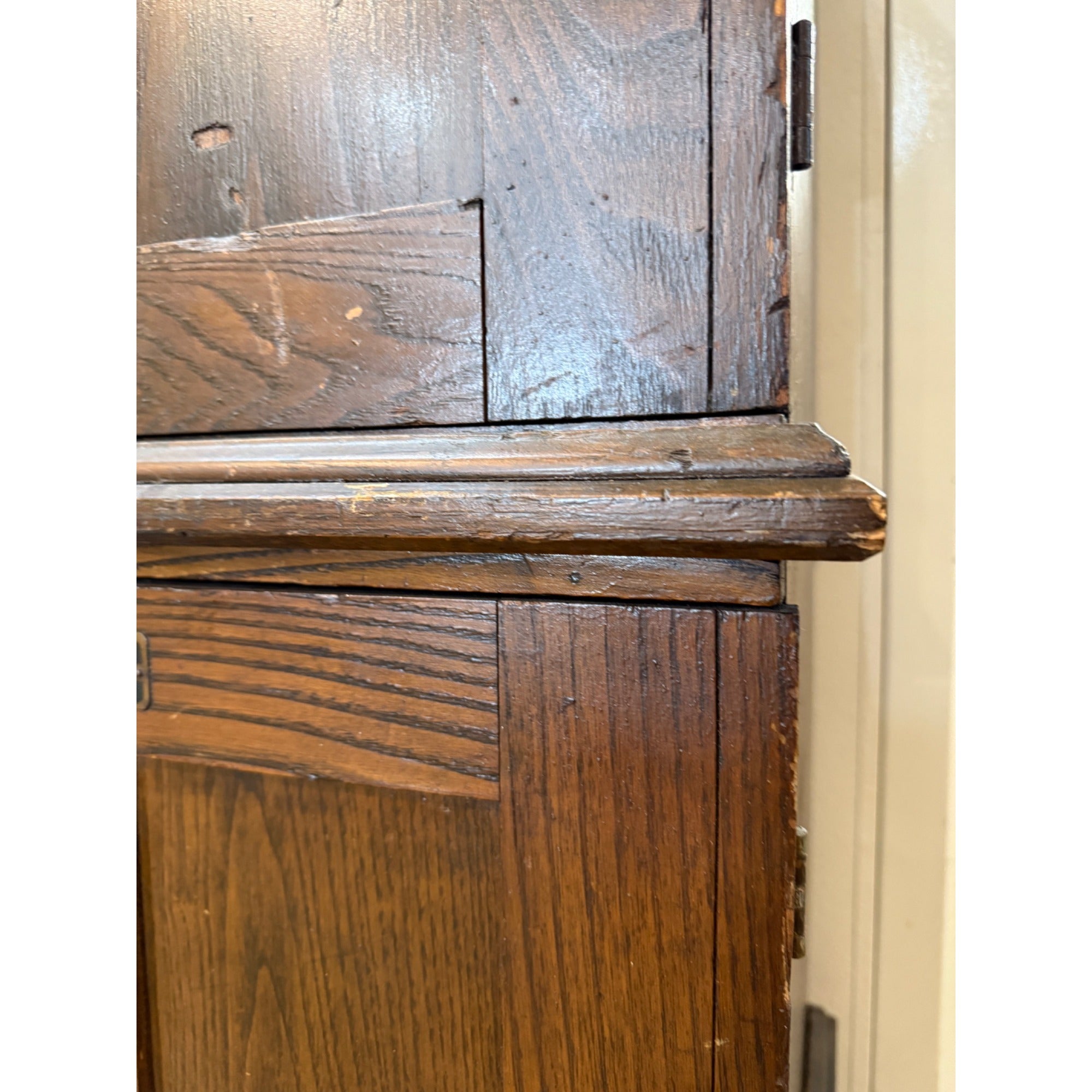 Antique 1900s Oak Double Stack Keystone View Co Library Cabinet Stereoview