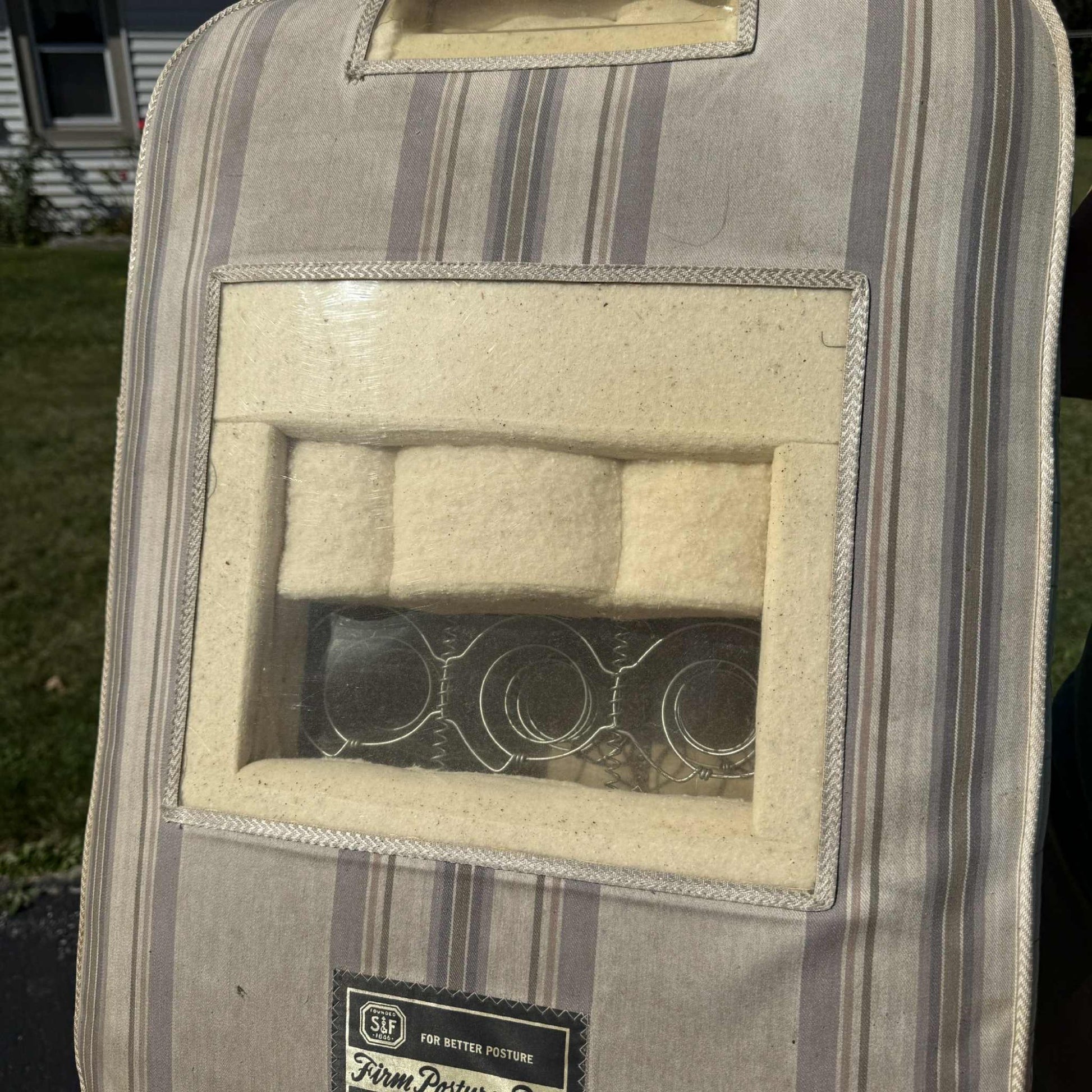 RARE Vintage 1930s Stearns & Foster Firm Posture Rest Mattress Salesman Sample