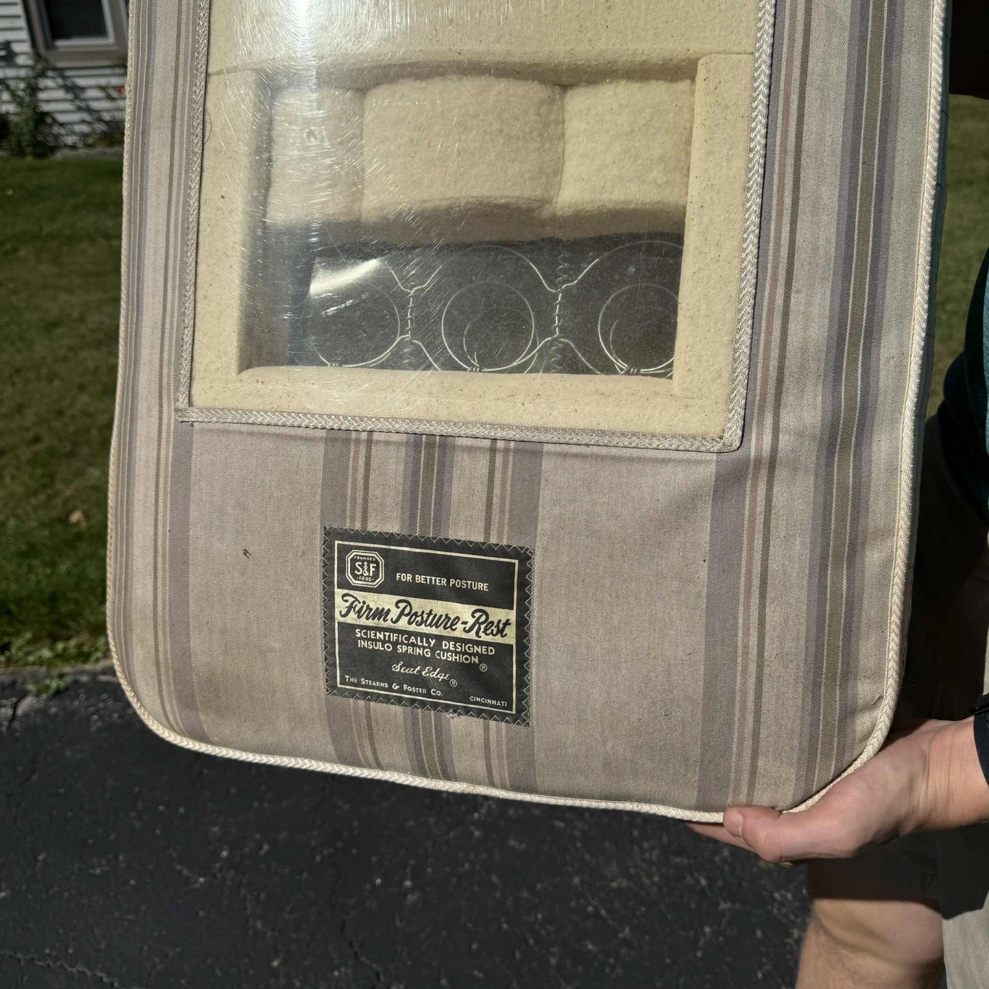 RARE Vintage 1930s Stearns & Foster Firm Posture Rest Mattress Salesman Sample