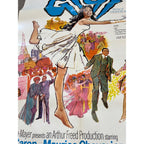 Vintage 1966 Thank Heaven for Little Girls Gigi Musical Broadway Poster Original