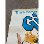 Vintage 1966 Thank Heaven for Little Girls Gigi Musical Broadway Poster Original
