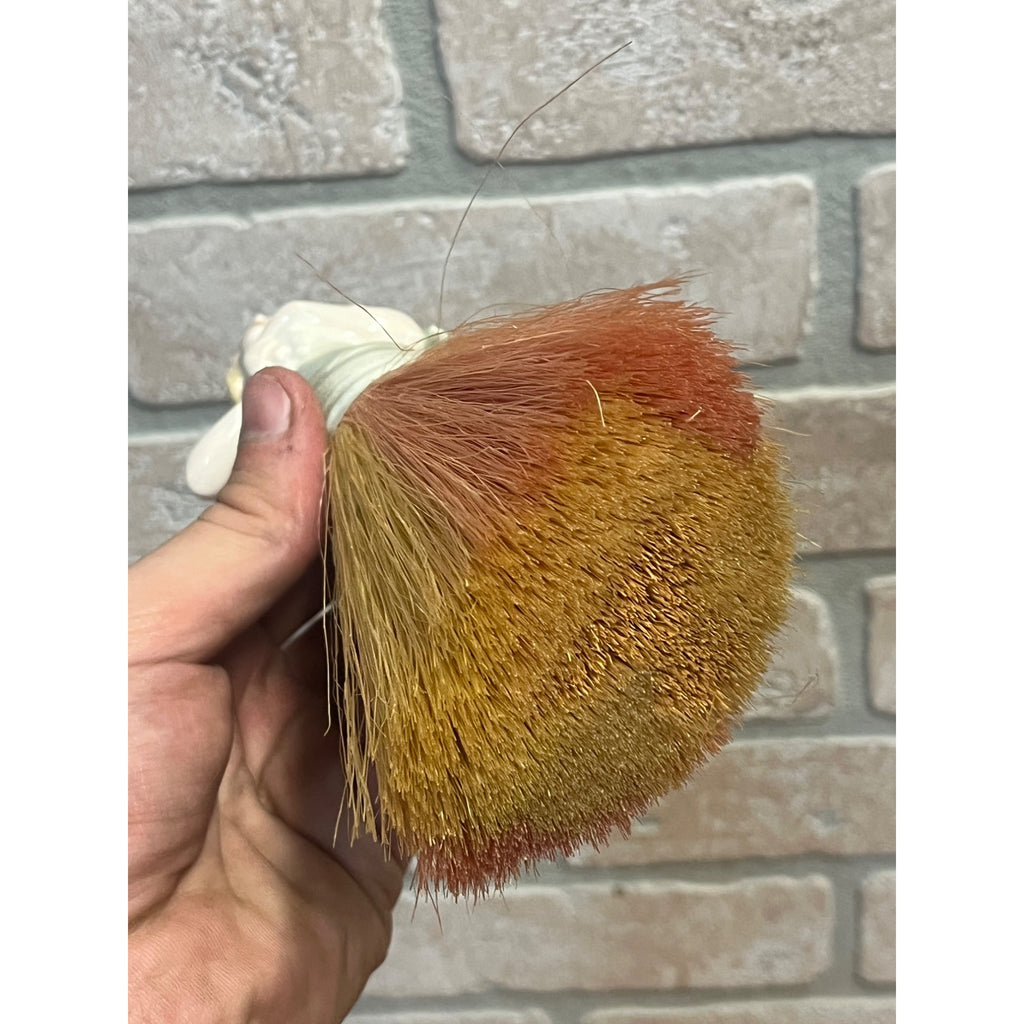 Antique Art Deco Porcelain Half Doll Whisk Broom Vanity Brush German 1920's