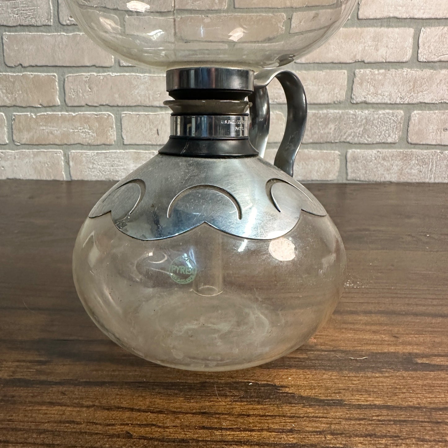 Vintage 1930s Pyrex Silex Double Bubble Percolator Coffee Pot Maker Glass