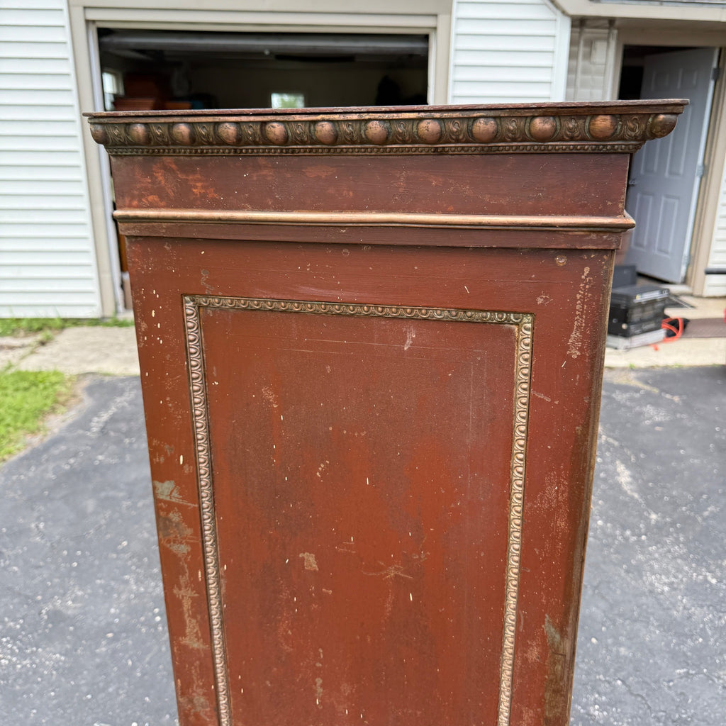 Antique 1890s Courthouse Document File Cabinet Industrial Metal Ornate